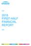 2018 FIRST-HALF FINANCIAL REPORT