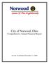 City of Norwood, Ohio Comprehensive Annual Financial Report
