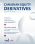 CANADIAN EQUITY DERIVATIVES