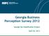 Georgia Business Perception Survey 2012