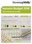 Autumn Budget Rates and Allowances Tables
