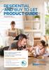 RESIDENTIAL AND BUY TO LET PRODUCT GUIDE