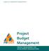 pm4dev, 2015 management for development series Project Budget Management PROJECT MANAGEMENT FOR DEVELOPMENT ORGANIZATIONS