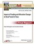 Final Report. Impacts of Funding and Allocation Changes on Rural Transit in Texas. Suzie Edrington and Jonathan Brooks