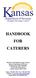 HANDBOOK FOR CATERERS