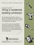 Hiring a residential building contractor