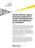 Canada Revenue Agency announces measures to counter international tax evasion and aggressive tax avoidance