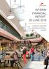 INTERIM FINANCIAL REPORT 30 JUNE 2018 LEADER IN SHOPPING CENTRES IN CENTRAL EUROPE