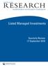 Listed Managed Investments