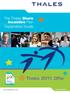 The Thales Share Incentive Plan Explanatory Guide. Thales 2011 Offer. United Kingdom.
