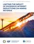 IGF-OECD PROGRAM TO ADDRESS BEPS IN MINING LIMITING THE IMPACT OF EXCESSIVE INTEREST DEDUCTIONS ON MINING REVENUE