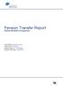 Pension Transfer Report. Defined Benefits Arrangement