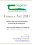 Finance Act Summary of the main measures including those affecting the farming sector.
