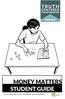 MONEY MATTERS STUDENT GUIDE