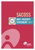 SACOSS ANTI-POVERTY STATEMENT 2017