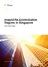 Inward Re-Domiciliation Regime in Singapore. An Overview