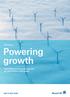 Powering growth. Innovative insurance solutions for on- and offshore wind power