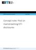 EITI International Secretariat 3 July Concept note: Pilot on mainstreaming EITI disclosures