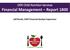 OSPI Child Nutrition Services Financial Management Report Jeff Booth, OSPI Financial Analyst Supervisor