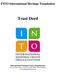 INTO International Heritage Foundation. Trust Deed