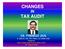 CHANGES IN TAX AUDIT
