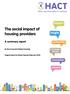The social impact of housing providers