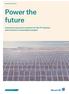 Photovoltaics (PV) Power the future. Innovative insurance solutions for the PV industry and investors in renewable energies
