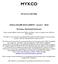 MYKCO MYKCO LIMITED DISCLOSURE DOCUMENT: 16 JULY Warning Restricted Disclosure