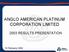 ANGLO AMERICAN PLATINUM CORPORATION LIMITED 2003 RESULTS PRESENTATION