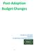 Post-Adoption Budget Changes. December 19, 2016 Update Craig Gibons Tax Supervising & Conservation Commission