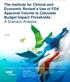 The Institute for Clinical and Economic Review s Use of FDA Approval Volume to Calculate Budget Impact Thresholds: A Scenario Analysis