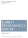 BUDGET TRANSPARENCY REPORT