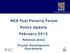 NEA Fuel Poverty Forum Policy Update February 2012