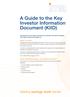 A Guide to the Key Investor Information Document (KIID)