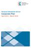 Pensions Ombudsman Service. Corporate Plan. April 2015 March 2018