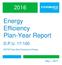Energy Efficiency Plan-Year Report