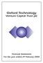 Oxford Technology. Venture Capital Trust plc