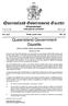 Queensland Government Gazette Extraordinary PP PUBLISHED BY AUTHORITY ISSN
