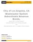 City of Los Angeles, CA Wastewater System Subordinate Revenue Bonds,