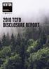 2018 TCFD Disclosure Report