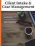 Client Intake & Case Management