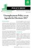 Unemployment Policy as an Agenda for Elections 2017