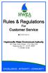 Rules & Regulations For Customer Service