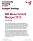 UK Government Budget 2018