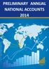 PRELIMINARY ANNUAL NATIONAL ACCOUNTS 2014