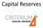 What are Capital Reserves?