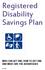 Registered Disability Savings Plan