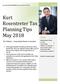 Kurt Rosentreter Tax Planning Tips May 2018