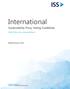 International. Sustainability Proxy Voting Guidelines Policy Recommendations. Published January 27, 2016