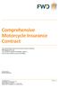 Comprehensive Motorcycle Insurance Contract